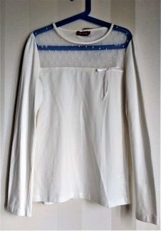 Блузка на девочку белая, рост 164