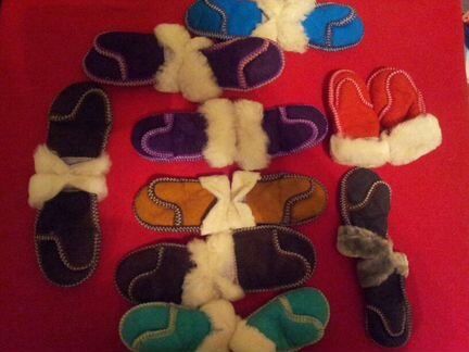 Детские варежки из меха овчины