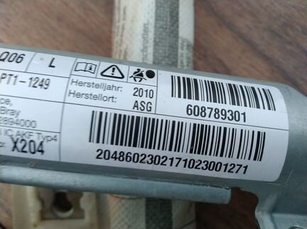 Шторка безопасности левая Mercedes GLK Разборка