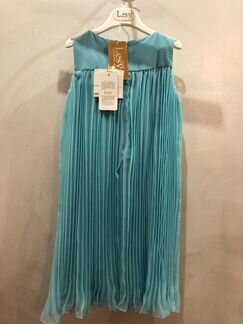 Детское платье и меховая жилетка Lesy, на 6-8 лет