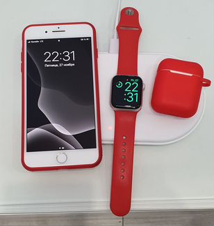Беспроводная зарядка 3 в 1 Air Power + Power Bank