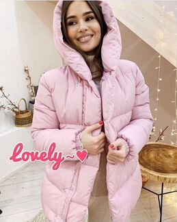 Розовая куртка зефирка пуховик одеяло пудра