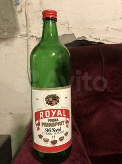 Пустая бутылка из под спирта 1993 год