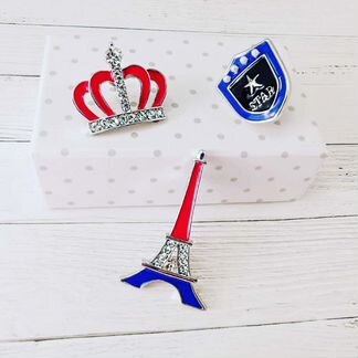 Комплект из трех брошей