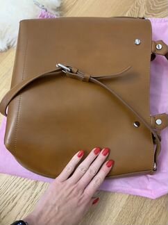 Сумка zara натуральная кожа