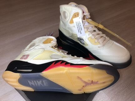 11.5US Nike Air Jordan 5 Retro OFF-white Sail