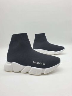 Кеды высокие кроссовки ботинки баленсиага черные
