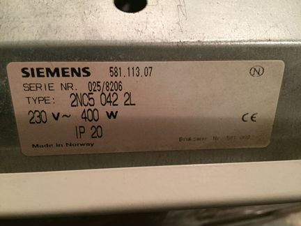 Конвектор электрический Siemens