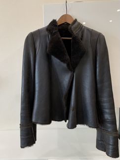 Дубленка натуральная кожа, цигейка (Италия)