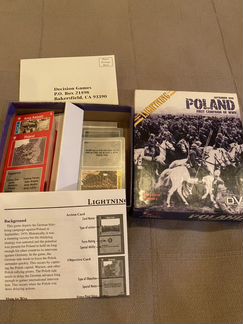 Decision Games Poland 1939 варгейм карточная игра