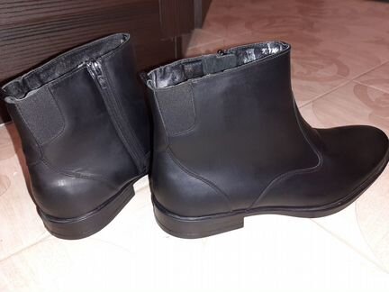 Мужские зимние ботинки из натуральной кожи