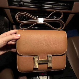 Сумка Hermes Constance 18 Mini Fauve Barenia Gold