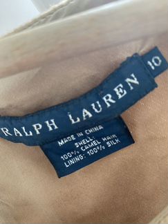 Платье Ralph Lauren верблюжья шерсть, шёлк размер