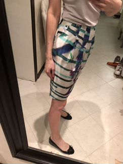 Юбка Hugo boss 100 шёлк 40-42 xs