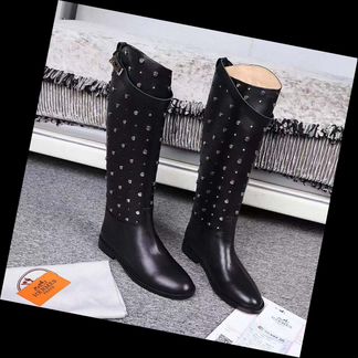 Сапоги кожаные Hermes