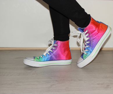 Новые разноцветные кеды 38 размер