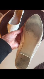 Балетки белые/свадебные 37 размер