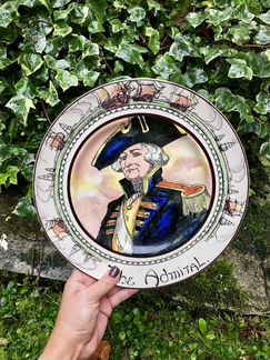 Royal Doulton старинная тарелка, Адмирал, Англия