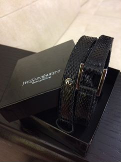 Ремень Yves Saint Laurent из питона, оригинал