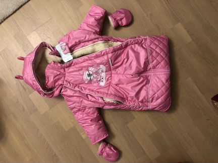 Комбинезон детский для девочки 86 р с овчиной