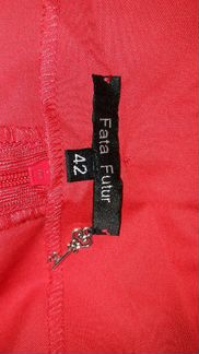 Платье 44-46 красное хлопок