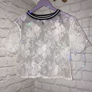 Кружевная футболка H&M