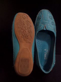 Балетки бирюзовые новые