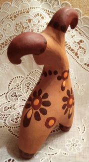 Большая игрушка-свистулька баран, СССР