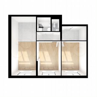 2-к квартира, 62.1 м², 16/24 эт.