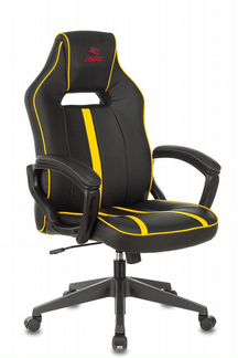 Кресло игровое Бюрократ viking zombie A3 YEL черны