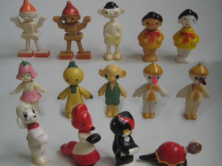 Игрушки СССР. Фигурки колкий пластик